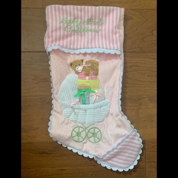 NWOT St Nicks Choice Baby’s First Christmas Stocking - Picture 1 of 5